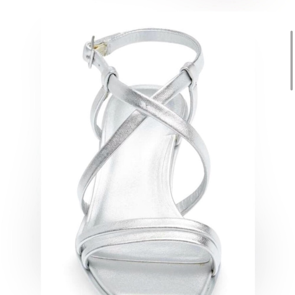Caslon Silver Strappy “Paola” Wedge Sandals-Brand new-Size 10
